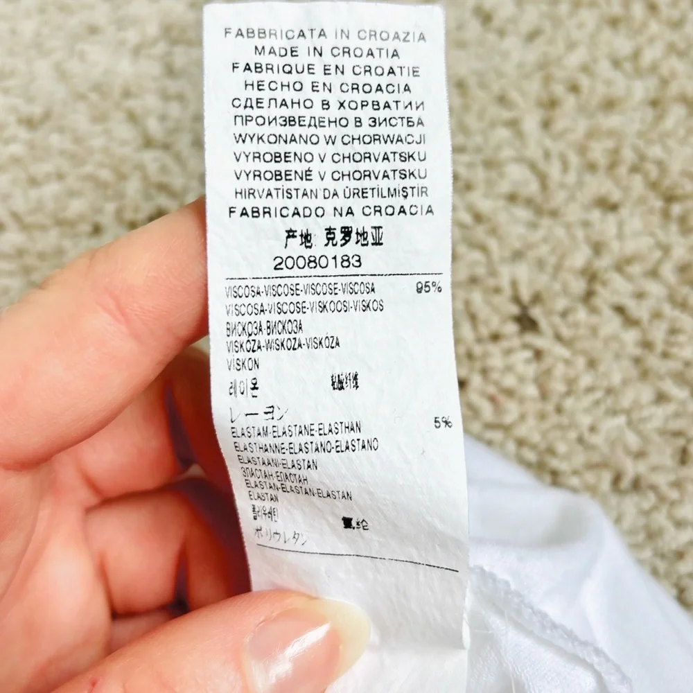 united colors of benetton white halterneck adjustable flowy tank top - Picture 13 of 16